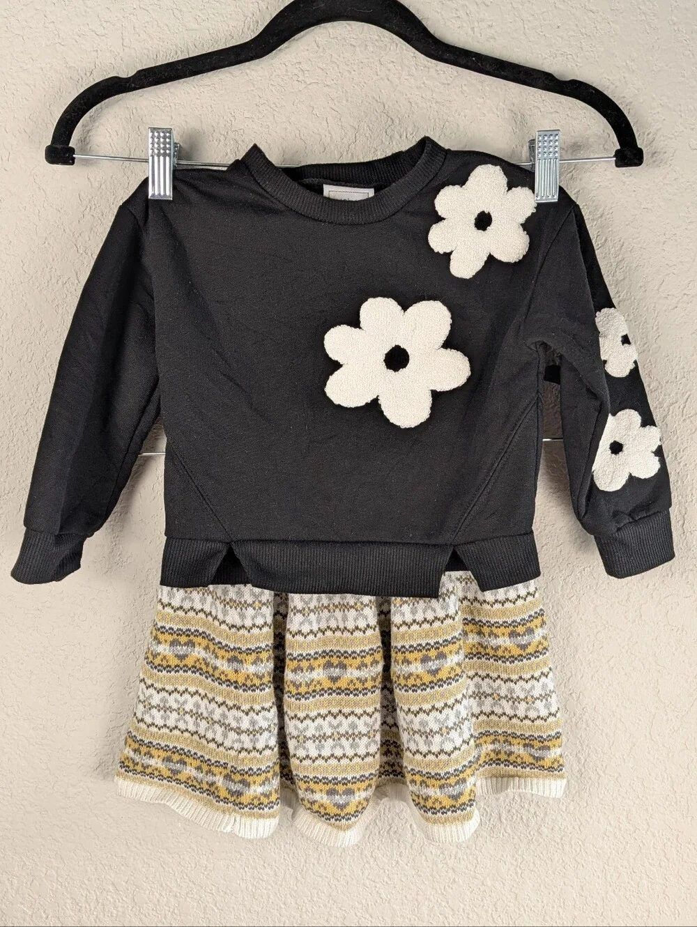 Girls 3T Fall Outfit Just Lizzy Sweater, Unbranded Knit Skirt Excellent Conditio